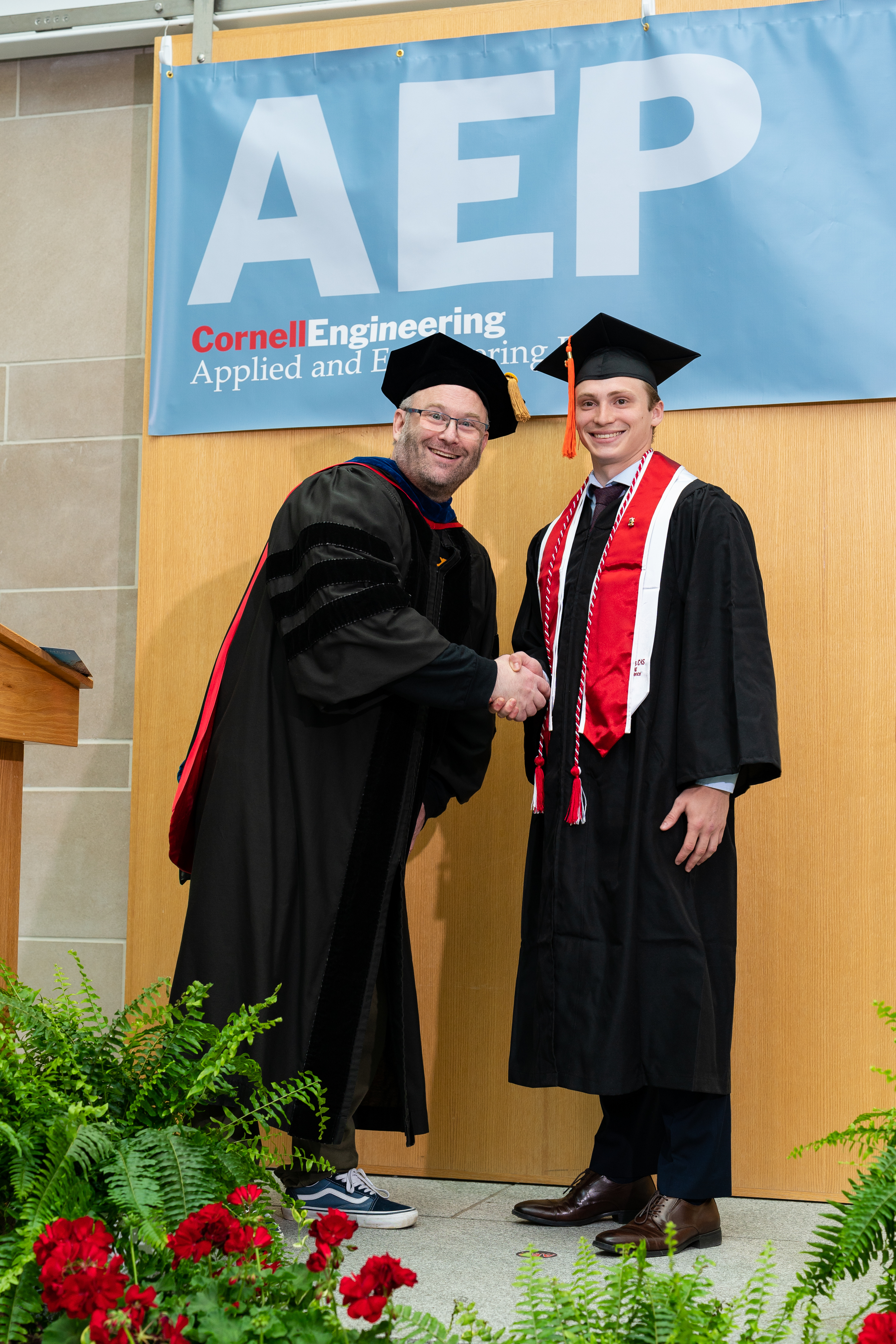 David Thuman with Professor Fennie - 1